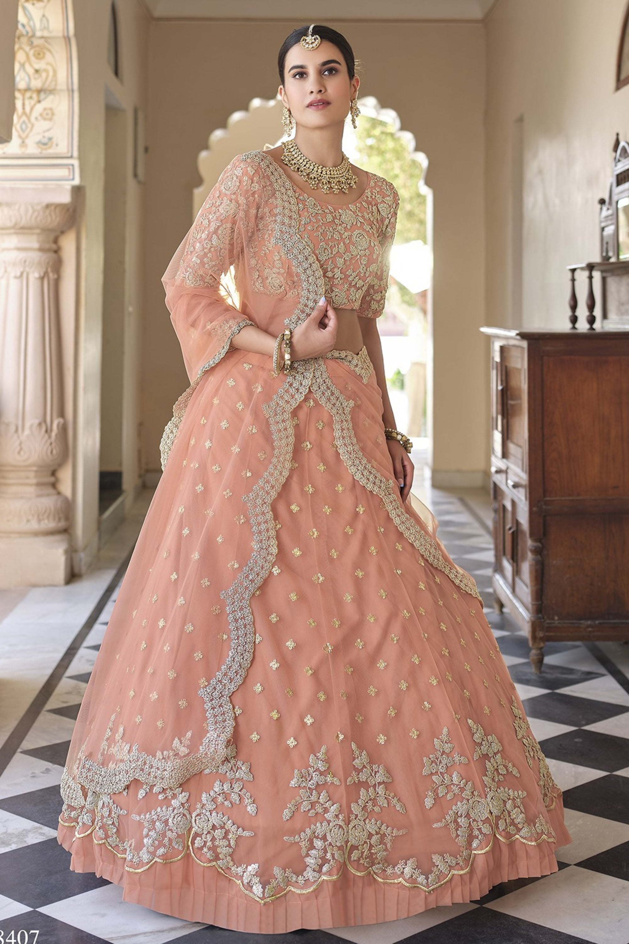 Wedding Collection By Ramsha | H-208 | Lehenga - Buy Online