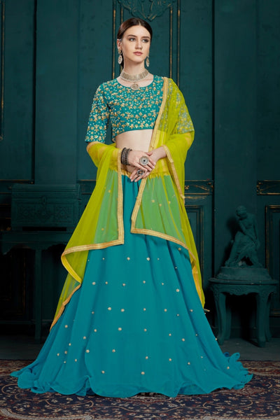 PRE ORDER - The Bridal Edit Limited Edition - Mint Green Pearl Work Lehenga