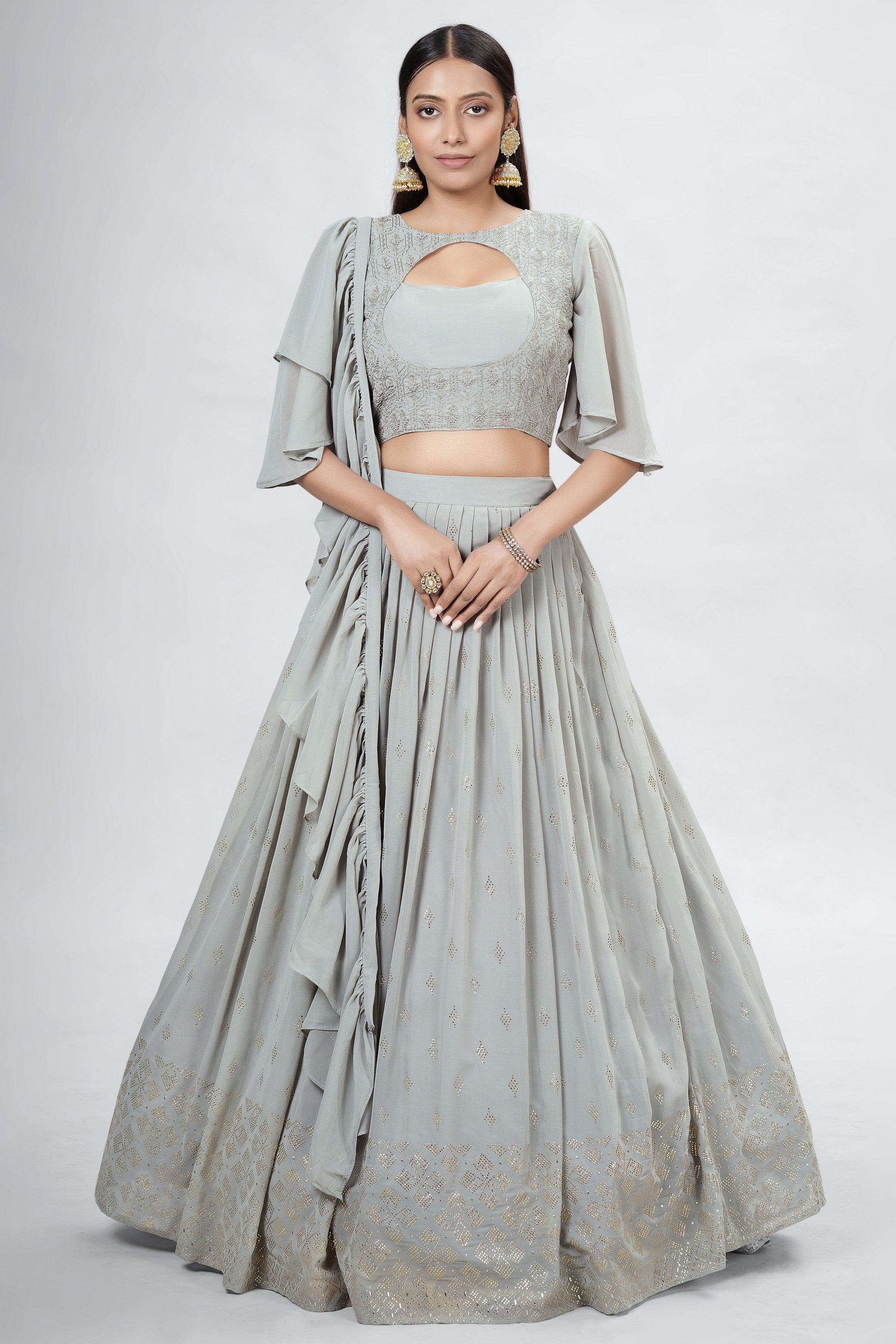 Manish Malhotra Silver Lengha , Girl Indian Wedding Lenga. Partywear  Designer Chanya. Pakistani Walima Lengha, Bridesmaid Lengha. Gift 4 Her -  Etsy Hong Kong